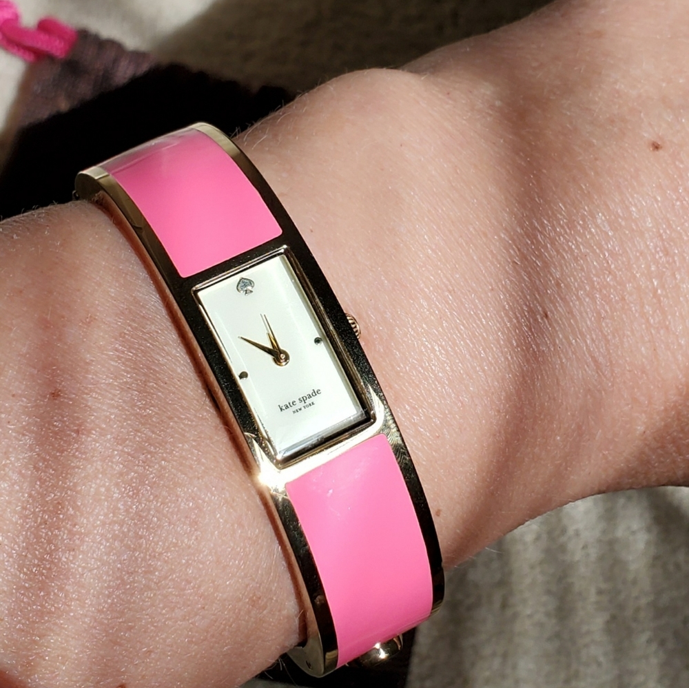 Kate Spade Hot Pink Carousel Bangle Watch - Picture 4 of 10